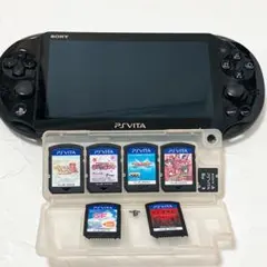 SONY PS Vita 本体 （動作未確認の為ジャンク品）ゲームカード6枚付き