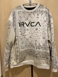 RVCA ペイズリー柄 スウェット トレーナー Mのサムネイル