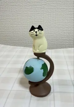 【レア・10周年限定】デコレ コンコンブル 地球儀猫 旅猫 世界一周旅行