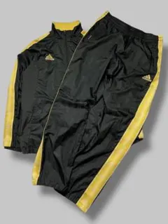 00s adidas 刺繍 サイドロゴ トラックジャケット セットアップ Y2K