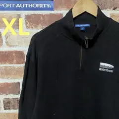 N43 PORT AUTHORITY ハーフジップ 古着 スウェット 刺繍ロゴ