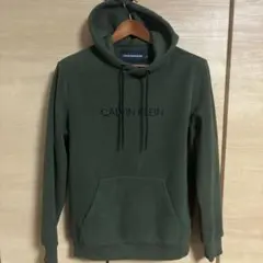 CALVIN KLEIN jeans オリーブグリーン フーディ　S