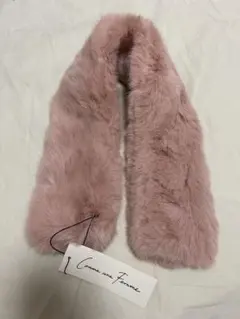 [新品未使用]Comme une Femme フェイクファー　マフラー　ピンク