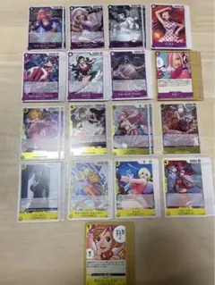 ケ*ン様 ワンピースカード　ヒロインズエディション　紫・黄色デッキパーツ