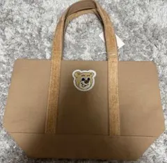 新品未使用 オールドテディ　ワッペントートバッグ　ベージュ　L 小