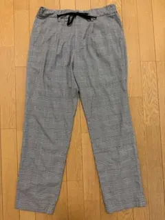 【美品】SHIPS JET BLUE グレンチェック イージーパンツ M