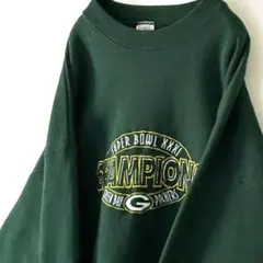 USA製フルーツオブザルームグリーンベイパッカーズ スウェット2XLグリーン古着