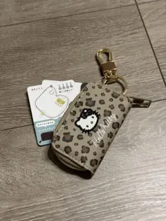 ハローキティ ヒョウ柄 ミニキーケース