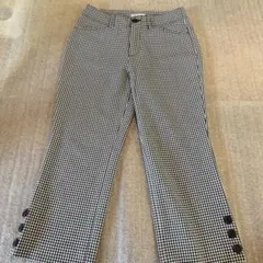 B.Three／ギンガムチェック クロップドパンツ