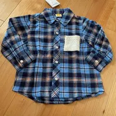 新品！ムージョンジョン　チェックシャツ 90