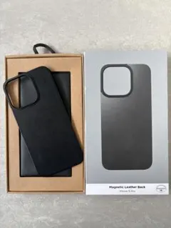 iPhone15pro NOMAD magnetic leather back