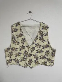 花柄デザイン ベスト レトロ