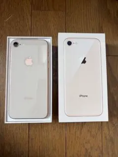 iPhone 8 64GB ゴールド ジャンク 画面割れ ホームボタン不良