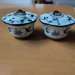 花柄 蓋つき煮物椀 2客セット - メルカリ