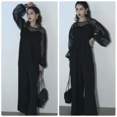 ANDREA&Co. チュールドッキングロンパース オールインワン