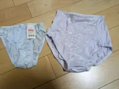 レース付きショーツ2枚セット