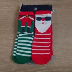 新品babygapベビーギャップ靴下クリスマス柄、14-16cm