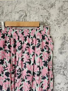 ユニクロ プリンセス タムタム コラボ 花柄リラックスパンツ M ルームウェア