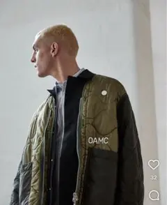 OAMC RE:WORK キルティング コート Lサイズ ブラック OAMC RE:WORK キルティング コート Lサイズ ブラック OAMC RE