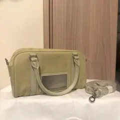 美品Matin Kim ナイロンショルダーバッグ ライトイエロー ボストンバッグ