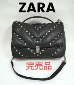 ZARA ザラ スタッズ キルティング クロスボディバッグ