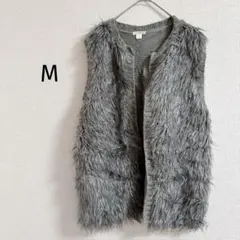 xhiliration 【M】グレー ファーベスト おしゃれ