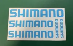 シマノ　ロゴカッティング　3種　5枚　シマノブルー　普通郵便
