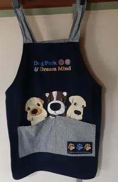 R*e様 エプロン　紺色