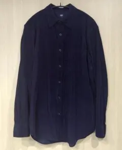 UNIQLO ユニクロ コーデュロイシャツ（長袖） M ネイビー 濃紺 navy