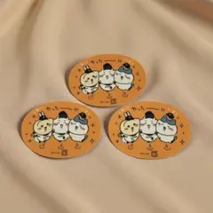 ちいかわ×読売ジャイアンツ スマホに貼れるサイズのステッカー 3枚セット