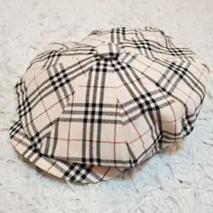 美品 Burberry バーバリーブラックレーベル ノバチェック ハンチング帽