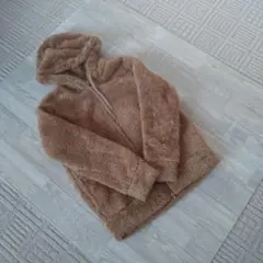 もこもこあったか　Champion フリースジャケット Medium ベージュ