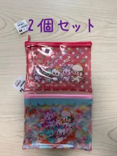☆新品☆ SWIMMER クリアフラットポーチ　キャラクター　うさぎ　くま