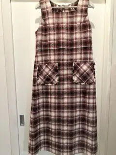 fig London チェック柄 ノースリーブワンピース