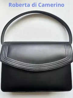 ロベルタディカメリーノ　ブラックフォーマルバッグ　冠婚葬祭