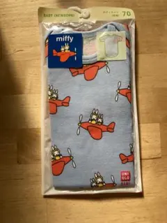 UNIQLO miffy 飛行機柄 ベビーシャツ 70 ユニクロ