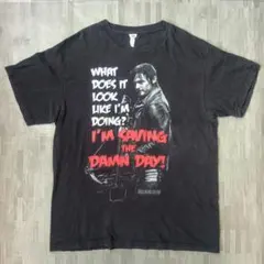 古着 デルタ ウォーキングデッド Tシャツ ダリル L 墨黒 フェード 映画のサムネイル