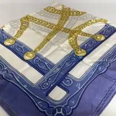 2511-332｜エルメス カレ 90 スカーフ シルク ネイビー タグあり