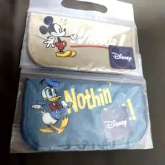 ミッキー・ドナルド ハンカチタオル2枚セット　新品未使用
