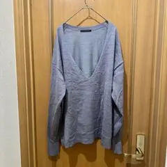 バンヤードストーム　深Vネックニット　グレー　サイズ1