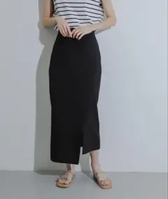 SENSE OF PLACE リネンライクアシンメトリースカート