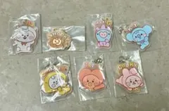 【新品未開封】全7種セットガチャBABY BT21ラバーキーホルダー