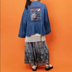 スカラー 162607：花ネコ刺繍入り半袖ジャケット - メルカリ