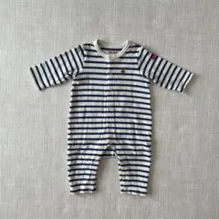 MIKIHOUSE ミキハウス ロンパース カバーオール 70 ボーダー