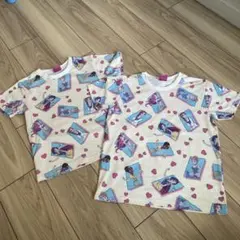 ディズニー　プリンセス　Tシャツ　120cm 130cm お揃いコーデ