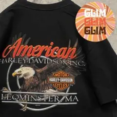 US古着◆ヴィンテージ ハーレーダビッドソン イーグルスカルTシャツ メンズXL
