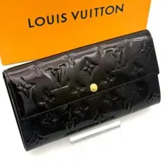 【使用感わずか】ルイヴィトン ヴェルニ ポルトフォイユ パープル サラ 長財布