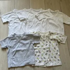 短肌着　5枚セット　ユニクロ　コンビ　50-60