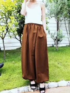 42 BLACK MOUSSY マウジー 麻 Aladdin パンツ