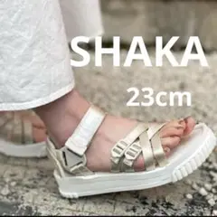 SHAKA/23cm/スポーツサンダル厚底サンダル/ベージュ ストラップサンダルのサムネイル